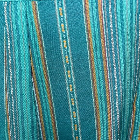 F*cking Awesome Mens Shirt Green Size 2X Striped Button Down Long Sleeve New - Picture 12 of 14